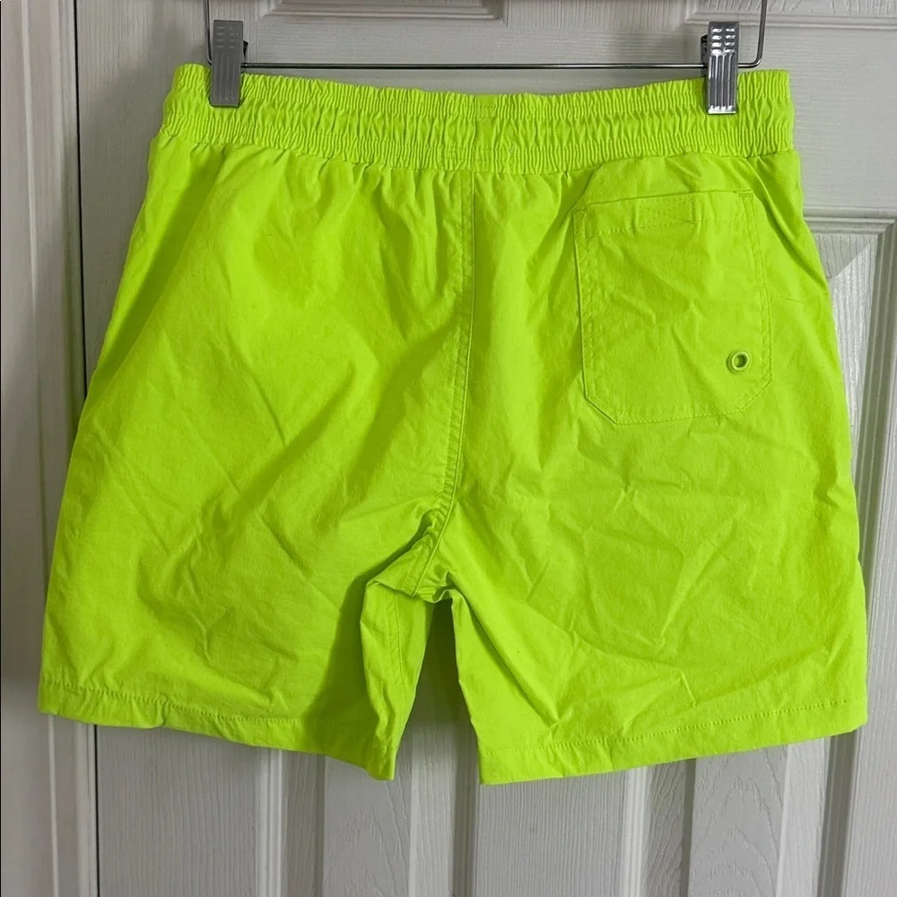 NWT Fashion Nova Neon Green Kids Swim Trunks